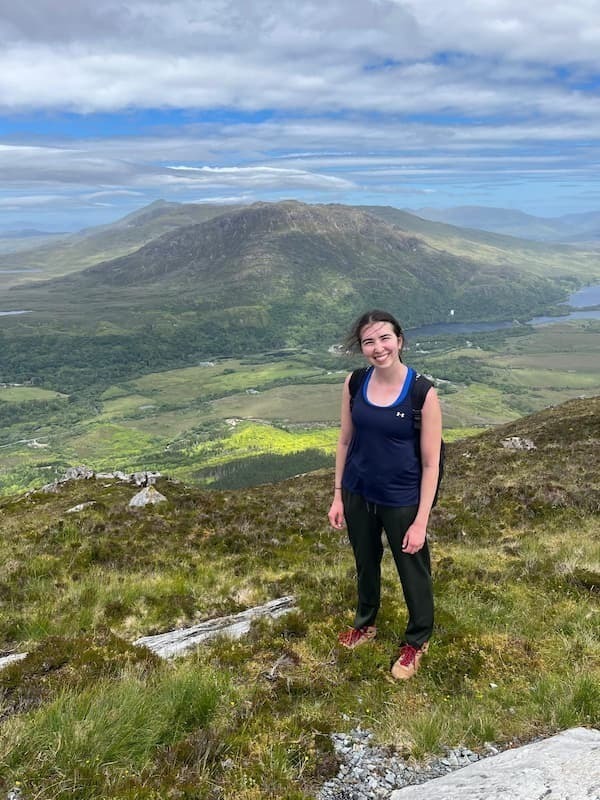 Maeve Mastri '26 conducts research in Galway.